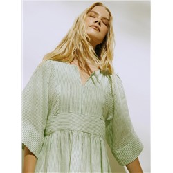 Платье в полоску  цвет: Молочный PL1131/ecola | купить в интернет-магазине женской одежды EMKA