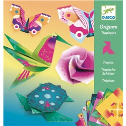 Набор для оригами Djeco «Оригами» с неоновым эффектом