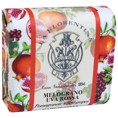 La Florentina Мыло Pomegranate & Red Grape / Гранат и Красный Виноград 106 г
