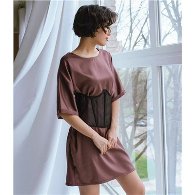 Платье #БШ1052, коричневый