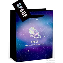 Пакет подарочный «Love&Space», new world (18*23*11)