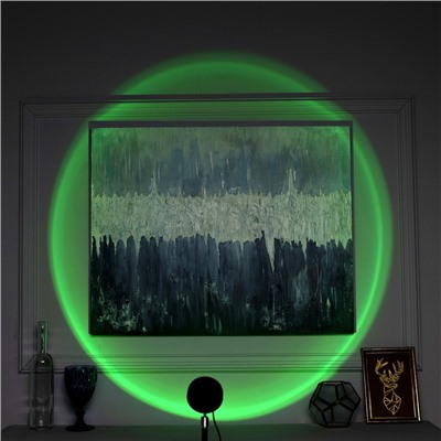 Световой прибор «Закат», 5 картриджей, регулировка высоты, свечение мульти (RGB), 5 В