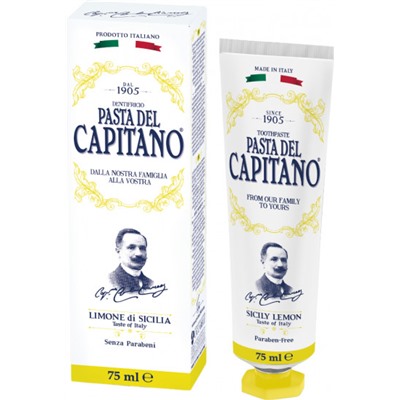 Pasta del Capitano Зубная паста 1905 Sicily Lemon / 1905 Сицилийский Лимон 75 мл