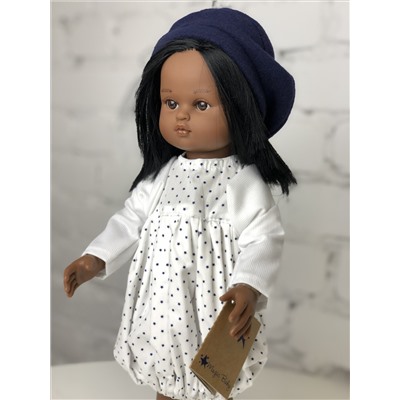 Кукла Нэни с тёмными волосами, в берете, 42 см , арт. 42022