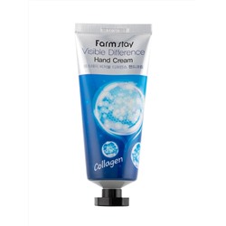 FARMSTAY - КРЕМ ДЛЯ РУК УКРЕПЛЯЮЩИЙ С КОЛЛАГЕНОМ VISIBLE DIFFERENCE COLLAGEN HAND CREAM, 100 G