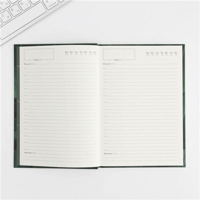 Ежедневник Soft-touch с тиснением «Ежедневник лучшего учителя» формат А5, 80 листов, твердая обложка