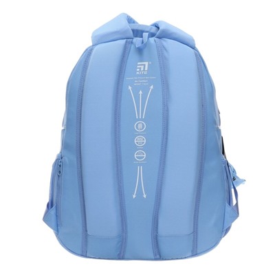 Рюкзак молодёжный Kite Education teens, 45 х 32 х 14 см, эргономичная спинка, голубой