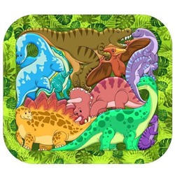 Зоопазл "Динозавры" 9 дет. (дерево) арт.8076/30