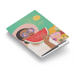 Обложка для паспорта OfficeSpace "Enjoy the Summer", кожа, цветная печать