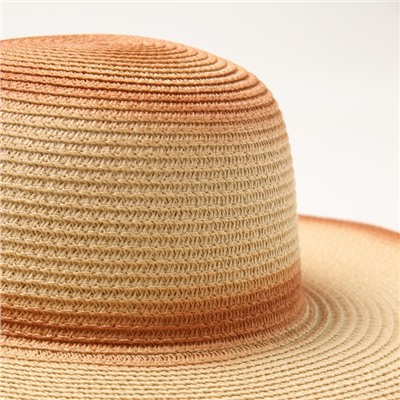 Шляпа женская MINAKU, цв.коричневый, р-р 58