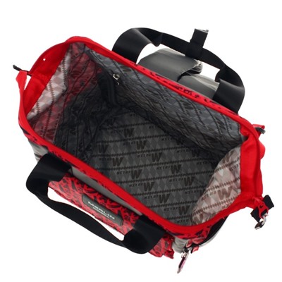Сумка-рюкзак молодёжный Across MOM, 35 х 25 х 15 см, красный, серый