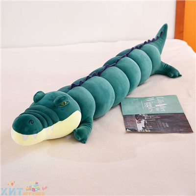 Мягкая игрушка обнимашка КРОКОДИЛ 80 см (ВЫБОР ЦВЕТА) croc80, croc80-green, croc80-lightgreen, croc80-grey