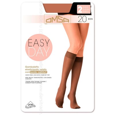 Гольфы женские Gamb. Easy Day 20 Дроп Omsa [2 пары]