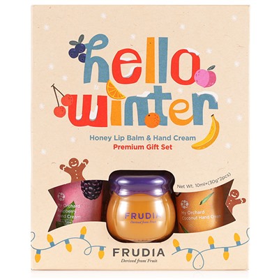 FRUDIA Подарочный набор Зимний Hello Winter №2 (10мл+30г*2шт) малина/кокос