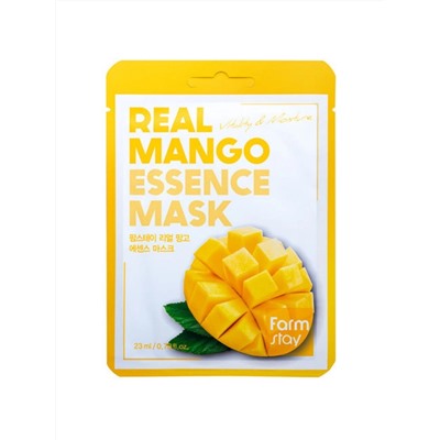 FARMSTAY - МАСКА ТКАНЕВАЯ ДЛЯ ЛИЦА С ЭКСТРАКТОМ МАНГО REAL MANGO ESSENCE MASK, 23 ML