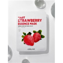 LEBELAGE - МАСКА ТКАНЕВАЯ С ЭКСТРАКТОМ КЛУБНИКИ FRUIT STRAWBERRY ESSENCE MASK, 25 МЛ