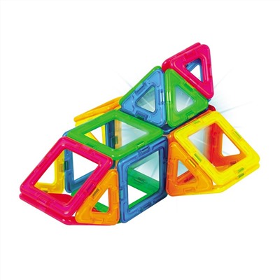 Магнитный конструктор MAGFORMERS 709007 Neon Led set