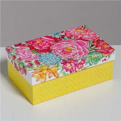 Набор подарочных коробок 10 в 1 «Цветы», 32.5 × 20 × 12.5‒12 × 7 × 4 см
