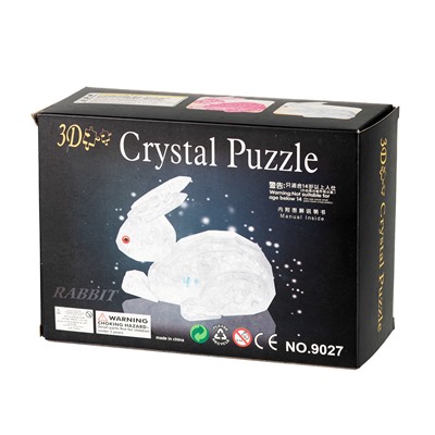 Yuxin 3D-Пазл "Кролик" Crystal Puzzle, Прозрачный