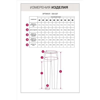 Брюки "бананы" из эластичной поливискозы в мелкую "лапку"