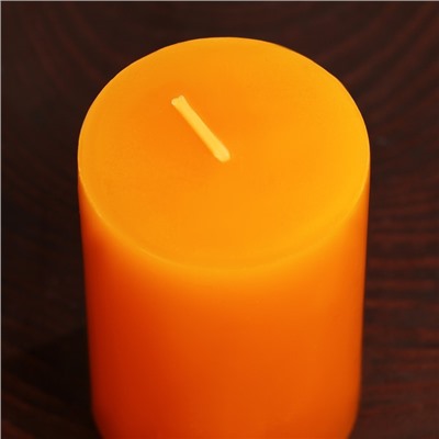 Новогодняя свеча столбик «Рождественские гадания», без аромата, 6 х 6 х 9,5 см.