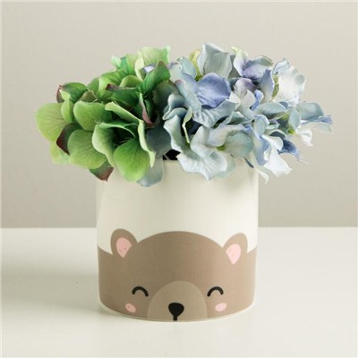 Кашпо для цветов «Медведь», 10 х 10 см