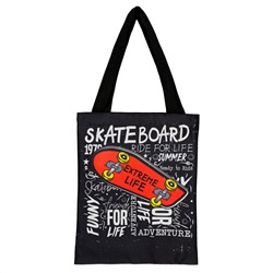 Сумка-шоппер ArtSpace"Skate", 31*39см., с карманом