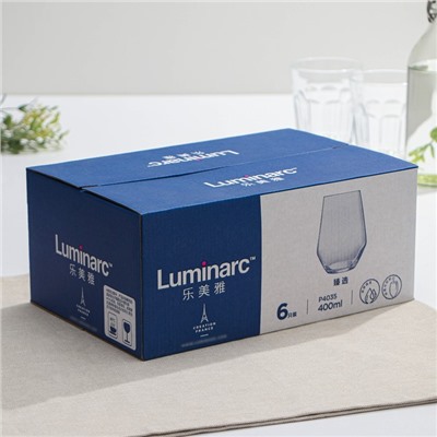 Набор стеклянных высоких стаканов Luminarc VAL SURLOIRE, 400 мл, 6 шт, цвет прозрачный