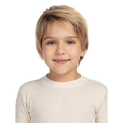 Термофутболка для мальчиков с длинным рукавом серии SOFT, цвет молочный