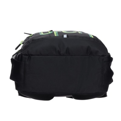 Рюкзак молодёжный Grizzly, 47 х 32 х 17 см, эргономичная спинка, чёрный, зелёный