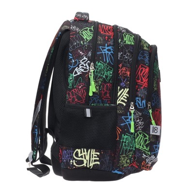 Рюкзак молодёжный GoPack Teens Graffiti, 44 х 32 х 18 см, эргономичная спинка