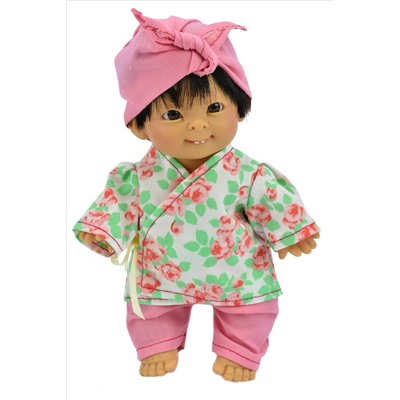 Кукла Джестито "Инфант", 18 см, в кимоно с розовыми штанишками, арт. 10000U- 3