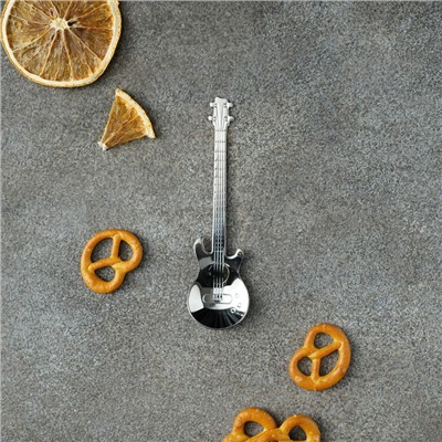 Ложка десертная из нержавеющей стали Magistro «Гитара», h=12 см, цвет серебряный