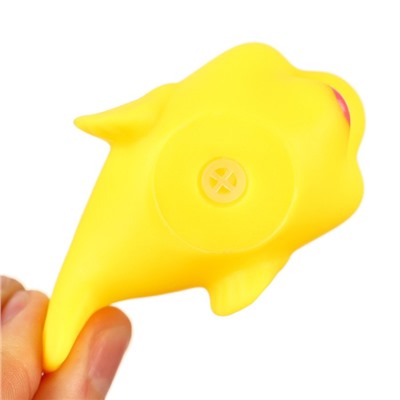 Набор резиновых игрушек для ванны «Желтые рыбки», с пищалкой, 5 шт, Крошка Я