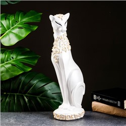 Фигура "Кошка Орео" перламутр с зотолой росписью, 40см