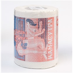 Сувенирная туалетная бумага "Позы любви", двухслойная, 25 м (10х9,5 см)