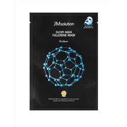 JMSOLUTION - МАСКА ТКАНЕВАЯ С ФУЛЛЕРЕНОМ И ПЕПТИДАМИ GLORY AQUA FULLERENE MASK DELUXE, 35 МЛ