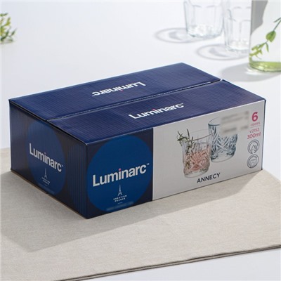 Набор стеклянных низких стаканов Luminarc ANNECY, 300 мл, 6 шт, цвет прозрачный