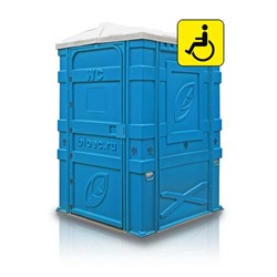 Туалетная кабина, разборная, 1.56 × 1.58 × 2.3 м, цвет синий, «Эколайт Макс»