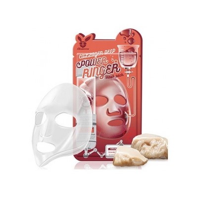 [Elizavecca] НАБОР Тканевая маска для лица КОЛЛАГЕН Collagen Deep Power Ringer Mask Pack, 10 шт