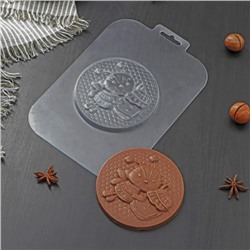 Форма для шоколада и конфет «Медаль Пчелка», 100×12 мм, цвет прозрачный
