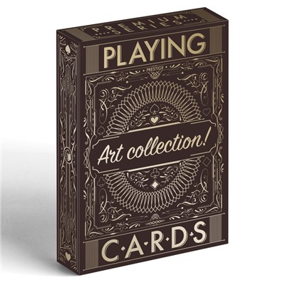 Карты игральные в подарочном наборе 2 в 1 «Playing cards. Art collection», 54 карты, 5 кубиков, 18+