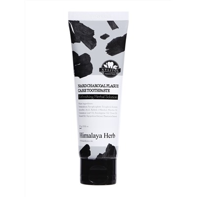 BOUQUET GARNI NARD - ЗУБНАЯ ПАСТА С ДРЕВЕСНЫМ УГЛЕМ CHARCOAL PLAGUE CARE TOOTHPASTE, 100 МЛ.