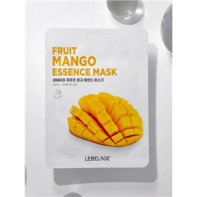 LEBELAGE - МАСКА ТКАНЕВАЯ С ЭКСТРАКТОМ МАНГО FRUIT MANGO ESSENCE MASK, 25 МЛ