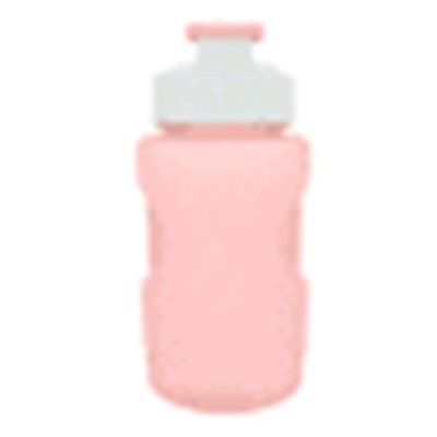 Бутылка "Fitness" с трубочкой, pink (350 ml)