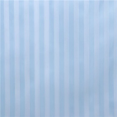 Штора для ванны Доляна «Полоска», 180×180 см, полиэстер, цвет голубой