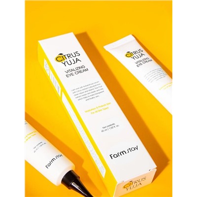 FARMSTAY - КРЕМ ДЛЯ ВЕК С ЭКСТРАКТОМ ЮДЗУ CITRUS YUJA VITALIZING EYE CREAM, 45 МЛ.