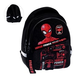 Рюкзак школьный Hatber Primary School "Человек паук", 37 х 25 х 17 см, эргономичная спинка
