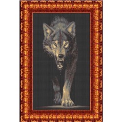 Набор счетным крестом «Хищники-волк»