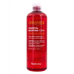 FARMSTAY - ТОНЕР ДЛЯ ЛИЦА УКРЕПЛЯЮЩИЙ С КЕРАМИДАМИ CERAMIDE ESSENTIAL BOOSTING TONER, 500 ML